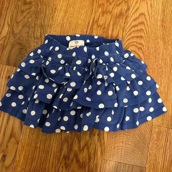 Hanna Andersson Polka Dot Three Tiers Scooter Skirt Skort size 100cm - Picture 5 of 5